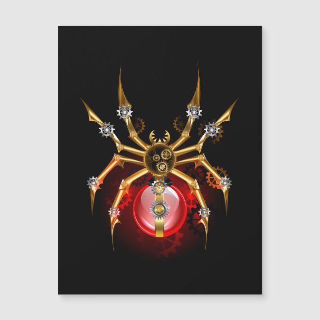 Steampunk spider på svart (Framsida)