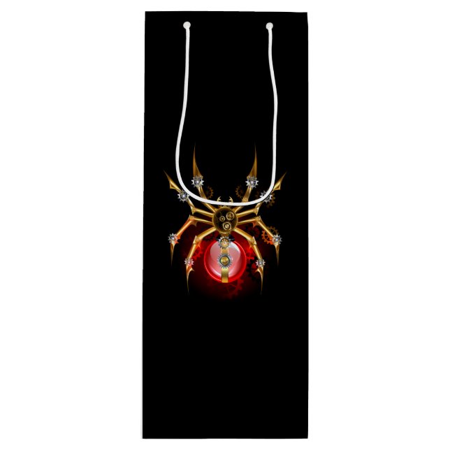 Steampunk spider på svart (Framsidan)