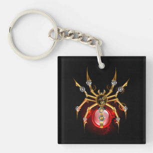 Steampunk spider på svart