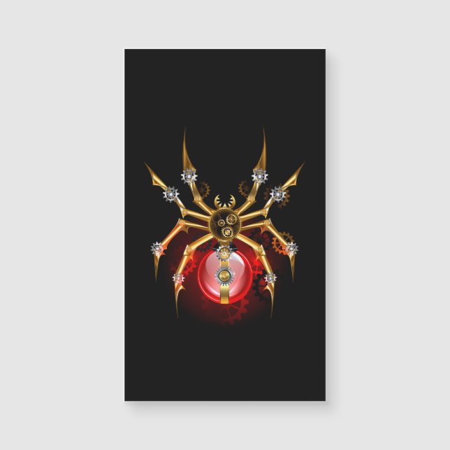 Steampunk spider på svart (Framsida)