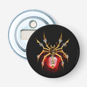 Steampunk spider på svart flasköppnare