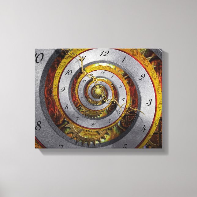 Steampunk - Spiral - oändlig tid Canvastryck (Framsida)