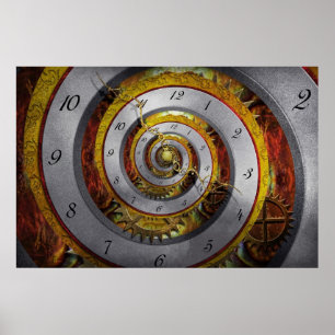 Steampunk - Spiral - oändlig tid Poster