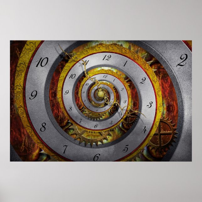 Steampunk - Spiral - oändlig tid Poster (Framsidan)