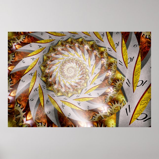 Steampunk - Spiral - Time Iris Poster (Framsidan)