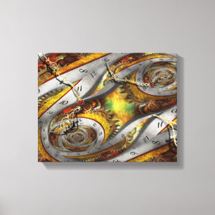 Steampunk - spiral - utrymmetidoavbruten följd canvastryck