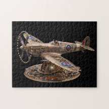 Steampunk Spitfire Mekaniskt Jaktplan