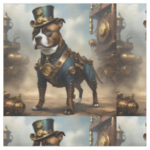 Steampunk Staffordshire Bull Terrier, Tyg