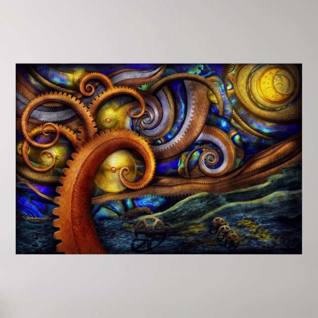 Steampunk - Starry night Poster (Framsidan)
