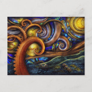 Steampunk - Starry night Vykort