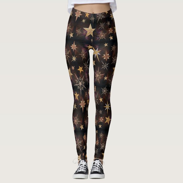 Steampunk Stars Leggings (Framsida)