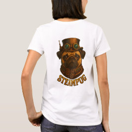 Steampunk SteamPug T-shirt - unik Steampunk hund!