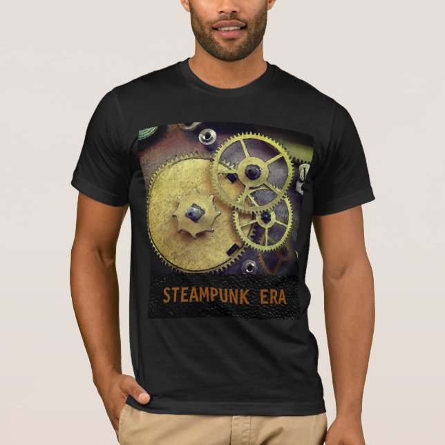 Steampunk Stil Clock Gears T-Shirt, Manar Tee Shirt (Framsida)
