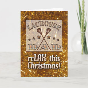 Steampunk Stil Lacrosse Pappa julkort Helgkort