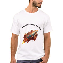 Steampunk Stil Retro Måne Rocket