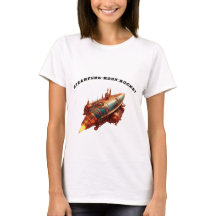 Steampunk Stil Retro Måne Rocket