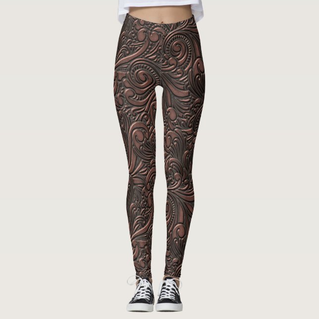 Steampunk stilcoola somscience fiction förkopprar, leggings (Framsida)