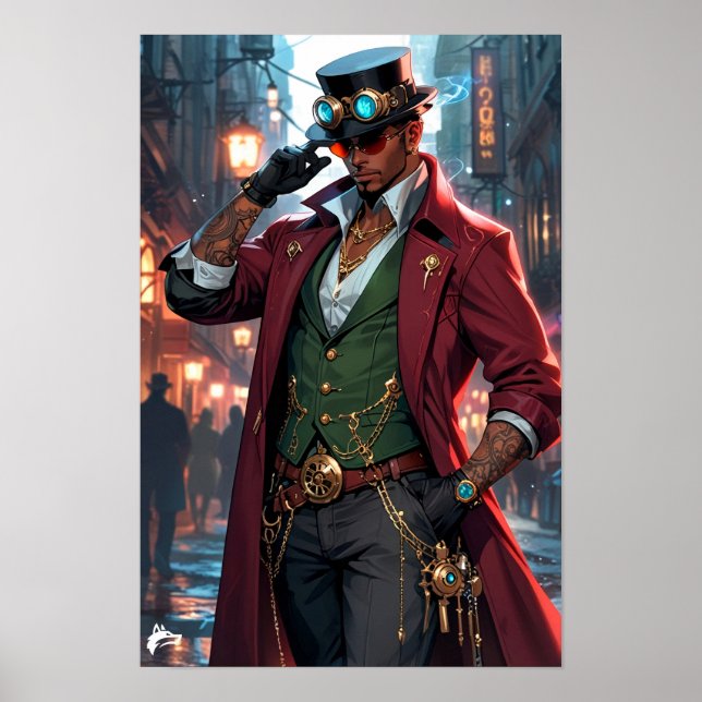 Steampunk Strategist – Confidence and Charm   Poster (Framsidan)