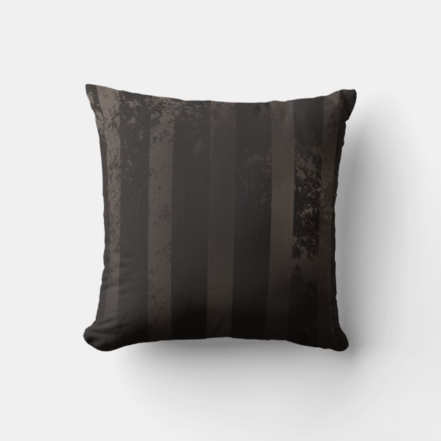 Steampunk striped brown background kudde (Framsida)
