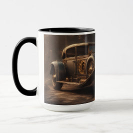 Steampunk Style Classic Car Mugg
