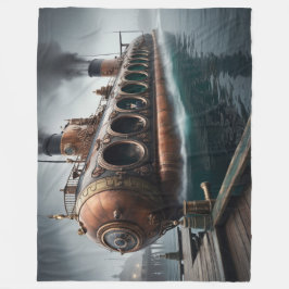 Steampunk Submersible Ocean-liner Fleecefilt