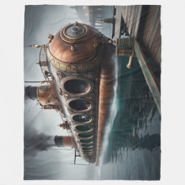Steampunk Submersible Ocean-liner Fleecefilt