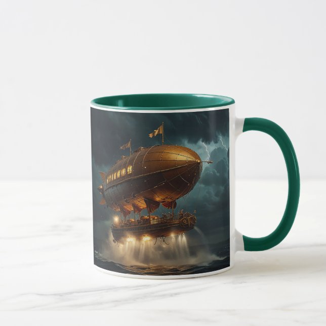 Steampunk Submersible Ocean-liner Mugg (Höger)