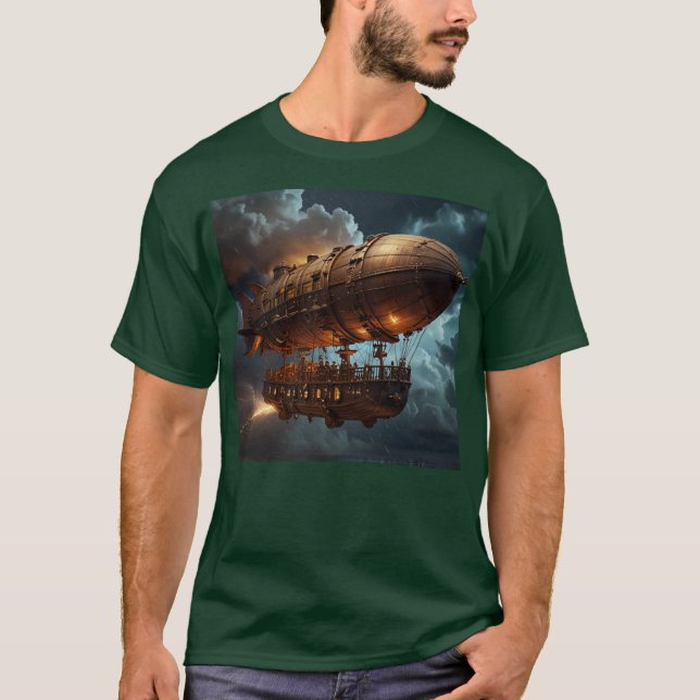 Steampunk Submersible Ocean-liner T Shirt (Framsida)