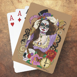 Steampunk Sugar Skull Kortlek