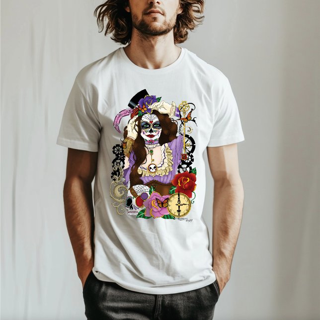 Steampunk Sugar Skull Tee (Skapare uppladdad)