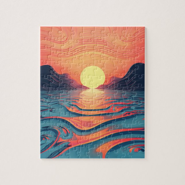 steampunk sunset pussel (Vertikal)