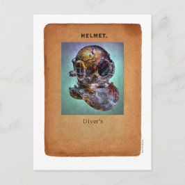 Steampunk Surrealism - Diver's Helmet Vykort