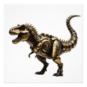 Steampunk T-Rex Mech – Mässing Dino Best Fototryck