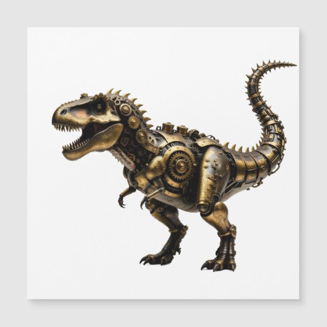 Steampunk T-Rex Mech – Mässing Dino Odjur (Framsida)