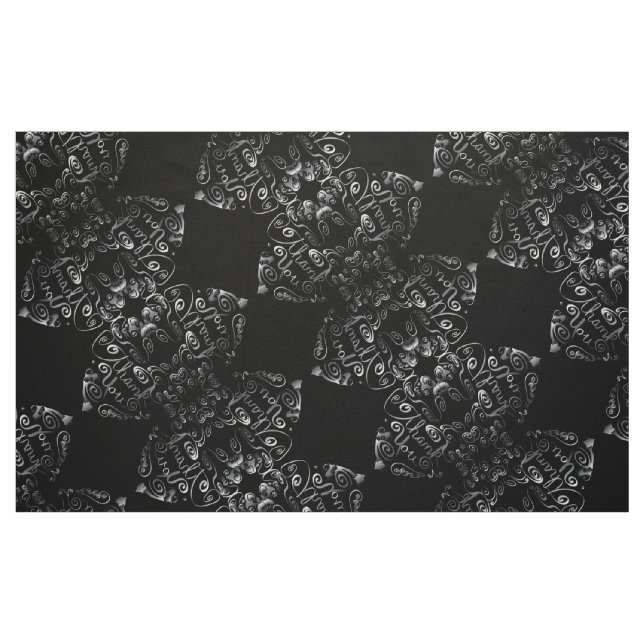 Steampunk-"Tack"-motorhjärtan Tyg (Fat Quarter)