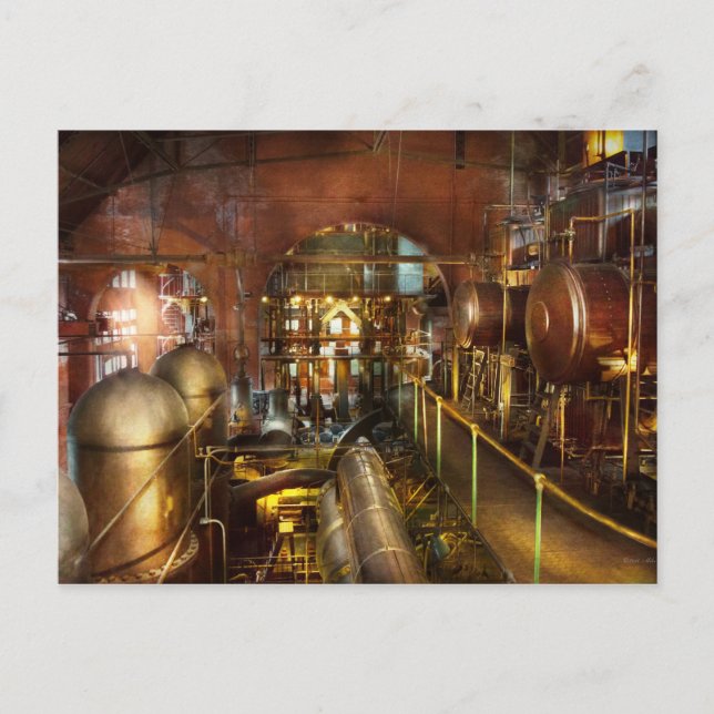 Steampunk - Tänka Tanker Vykort (Framsida)