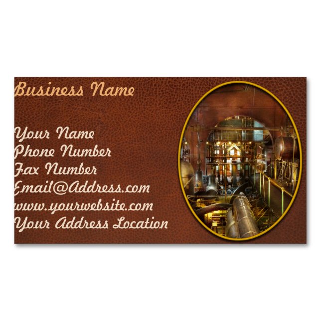 Steampunk - Tankeenheter Visitkortmagnet (Framsida)