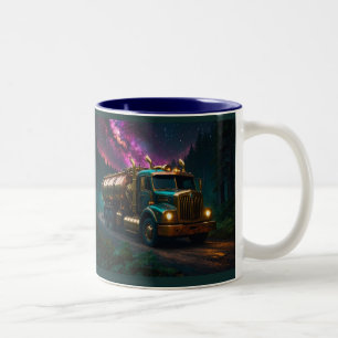 Steampunk Tanker Lastbil Två-Tonad Mugg