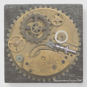 Steampunk tar tid på drinkkustfartyget, SciFi Underlägg Sten
