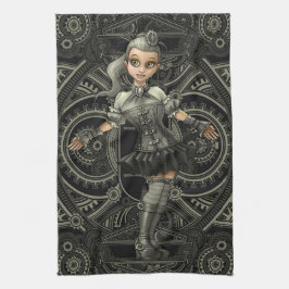 Steampunk Tea Towel Kökshandduk
