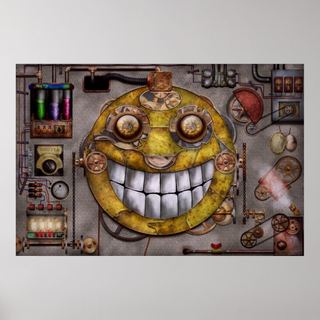 Steampunk - Teknikens glädje Poster (Framsidan)