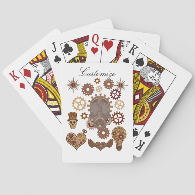Steampunk Tema Thunder_Cove Casinokort (Baksidan)