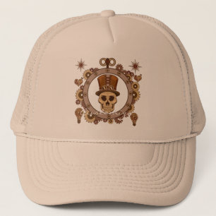 Steampunk Teme Top hat Skull Thunder_Cove Keps