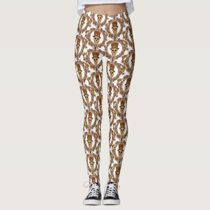 Steampunk Teme Top hat Skull Thunder_Cove Leggings