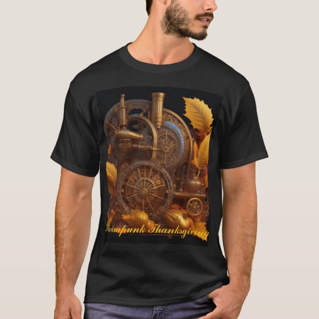 Steampunk Thanksgiving T Shirt (Framsida)