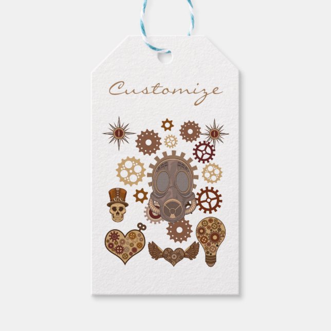 Steampunk Theme Thunder_Cove Presentetikett (Framsidan)