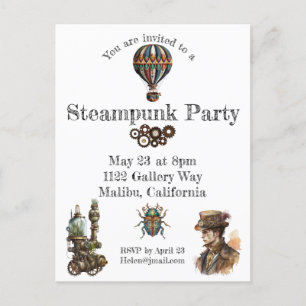 Steampunk Theme Vykort