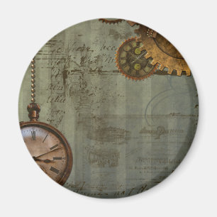 Steampunk-tid Maskin Magnet