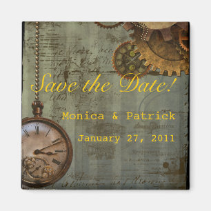 Steampunk-tid Maskin Magnet