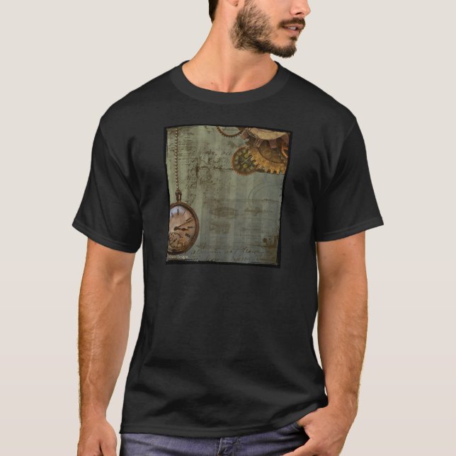Steampunk-tid Maskin T-shirt (Framsida)